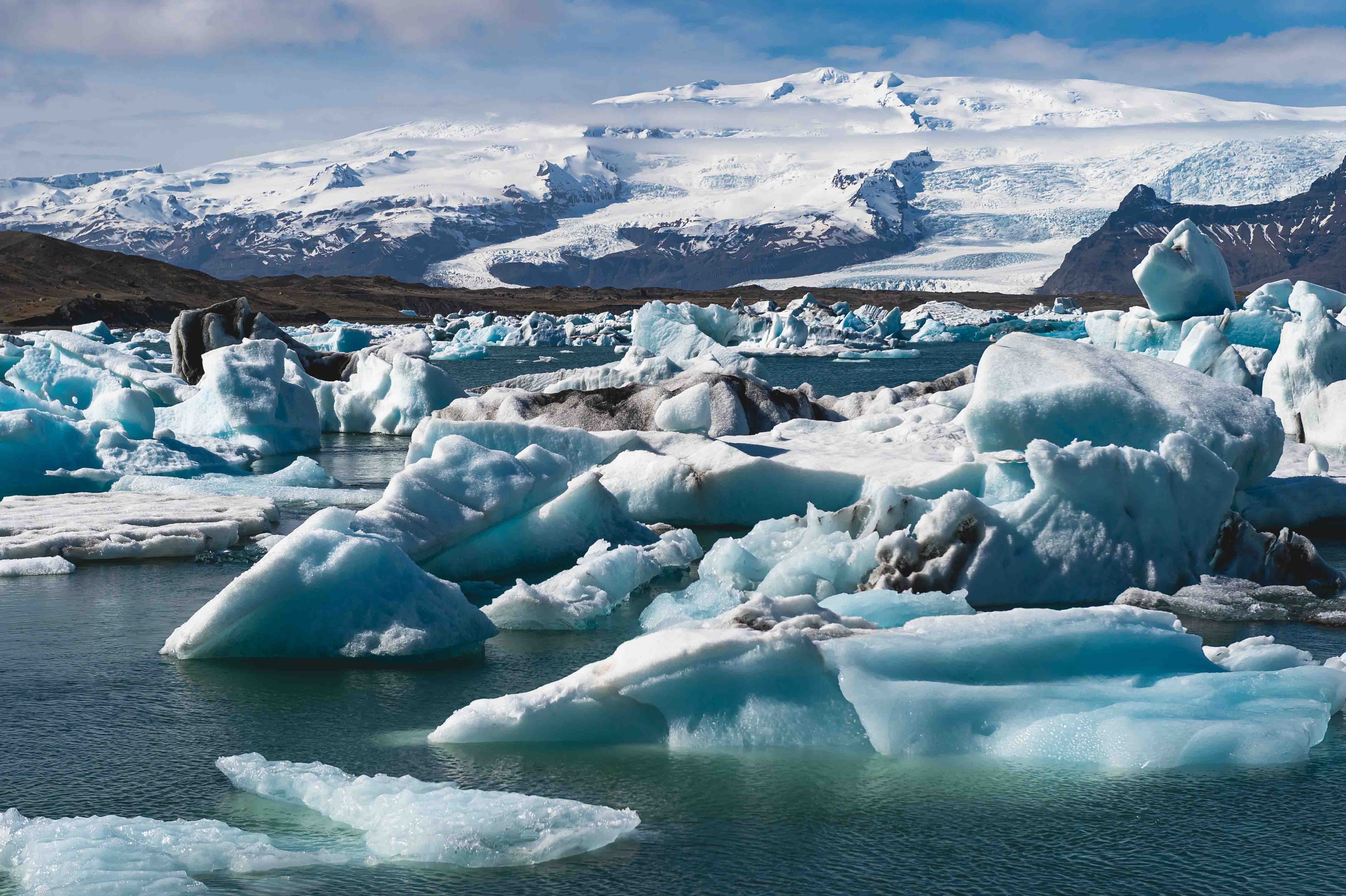 ทะเลสาบน้ำแข็ง Jökulsárlón อุทยานแห่งชาติ Vatnajökull ไอซ์แลนด์